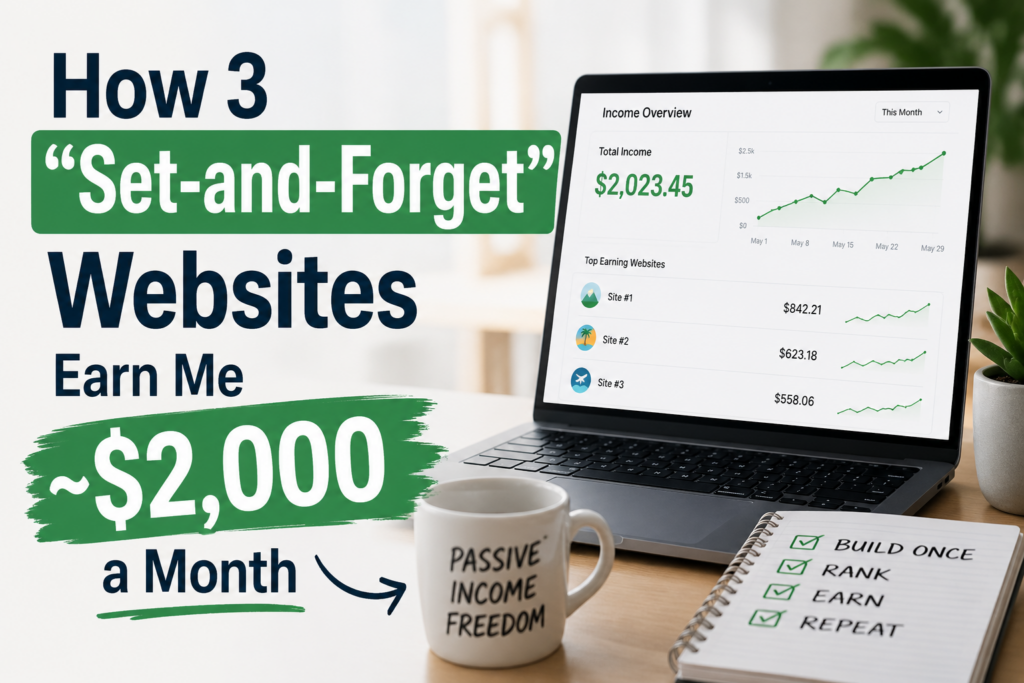 how these low effort and low budget sites are generating passive income